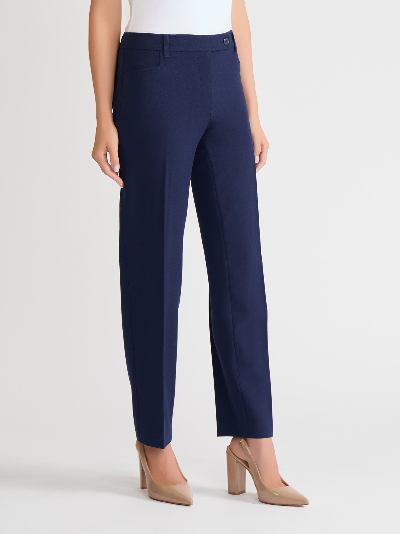 Bi-Stretch Straight Leg Pants