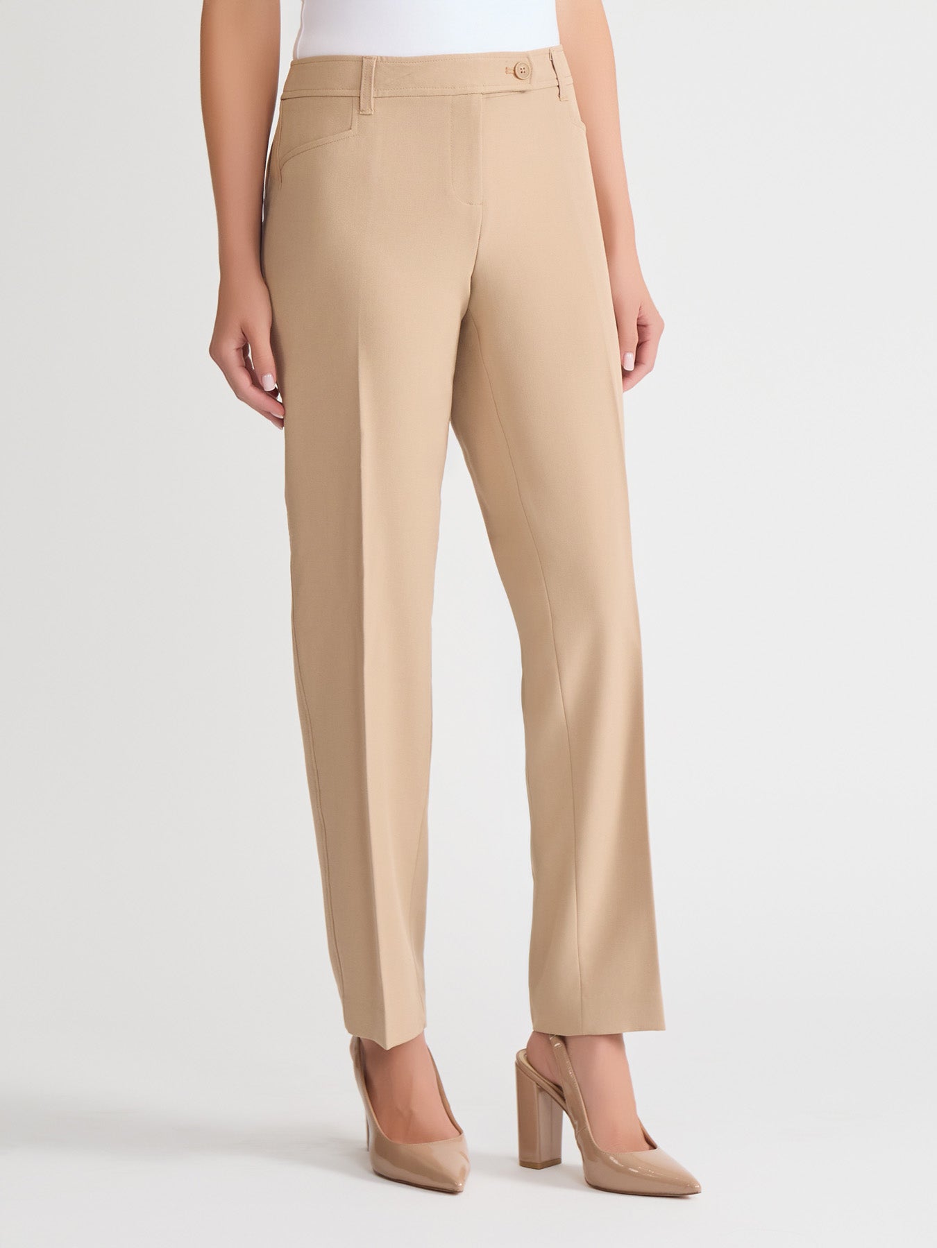 Bi-Stretch Straight Leg Pants