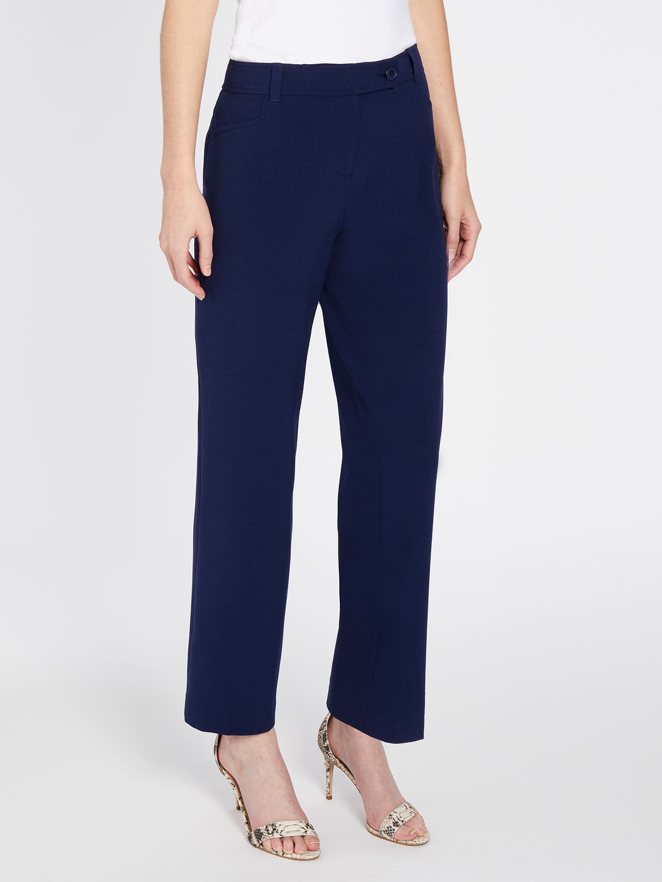 Bi-Stretch Straight Leg Pants