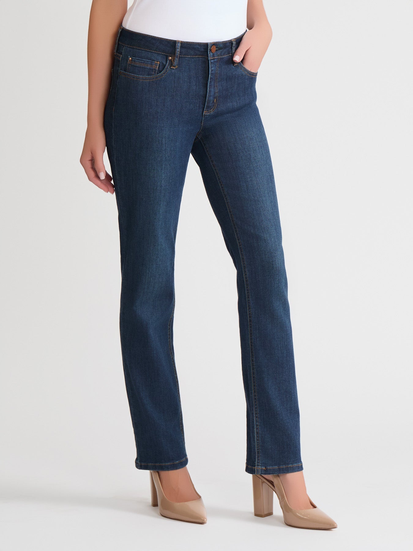 Lexington Straight Leg Jeans, Indigo Westpoint Wash