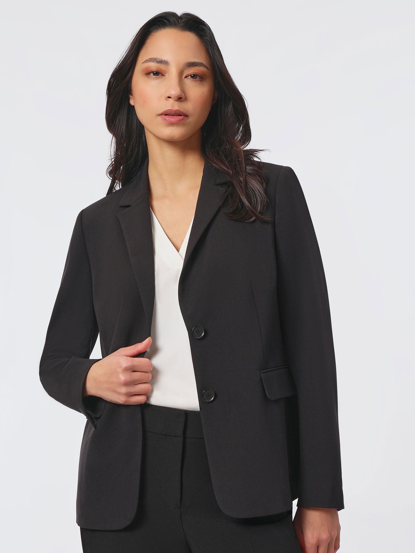 Notch Collar Bi-Stretch Blazer