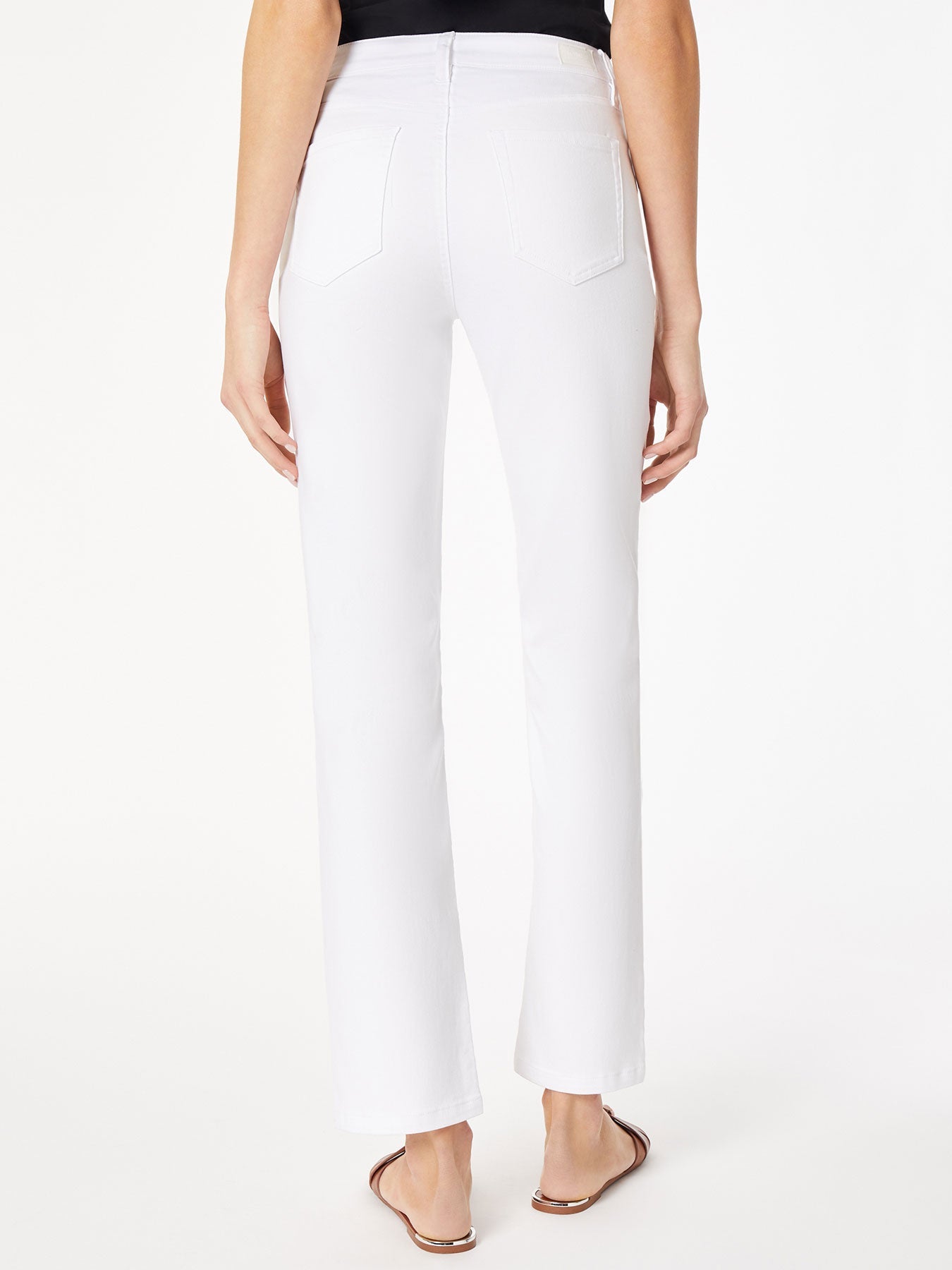Petite Lexington Straight Leg Jeans, Soft White