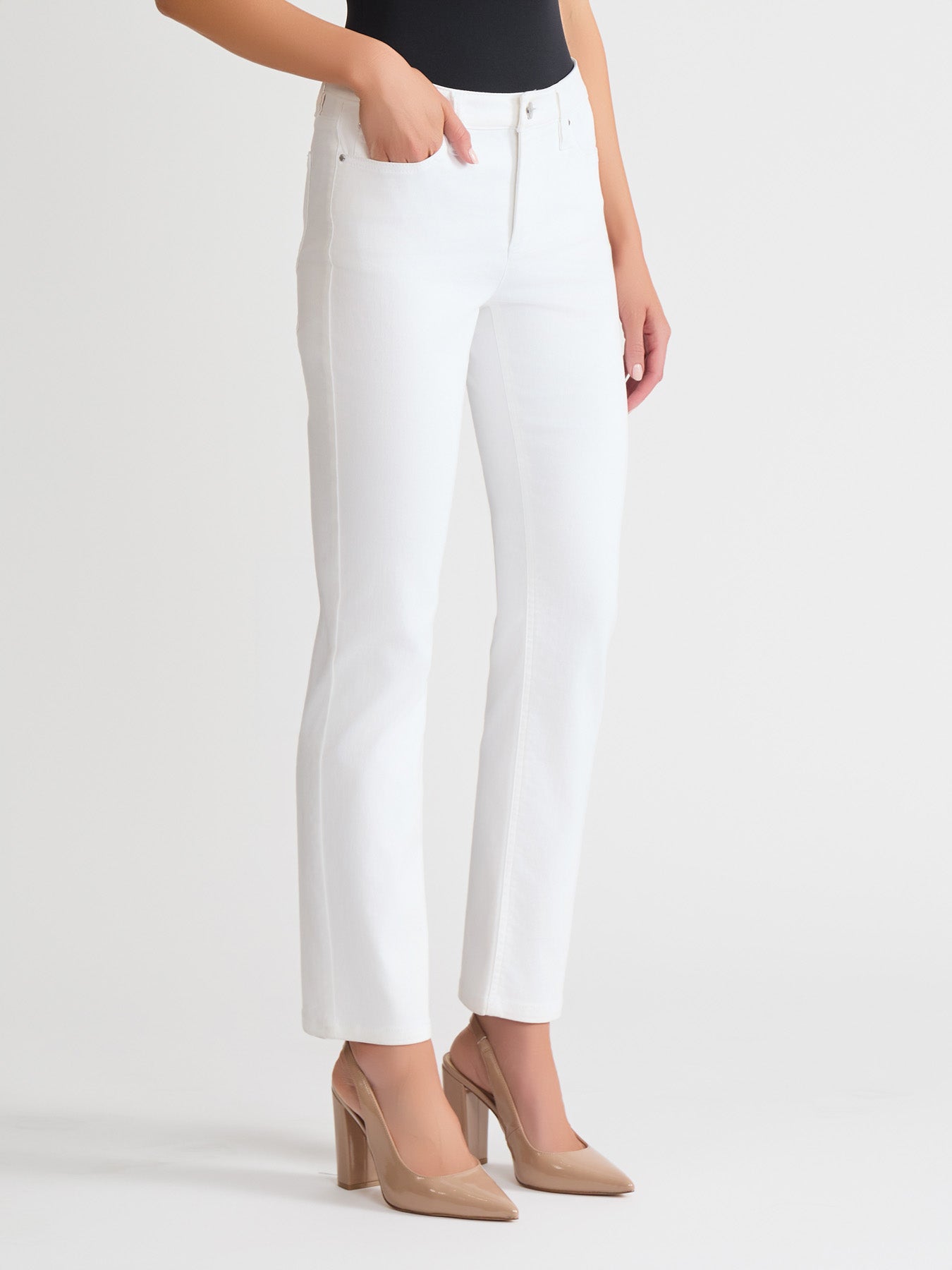 Lexington Straight Leg Jeans, Soft White