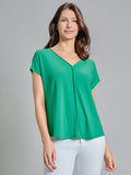 Drop Shoulder V-Neck Tee