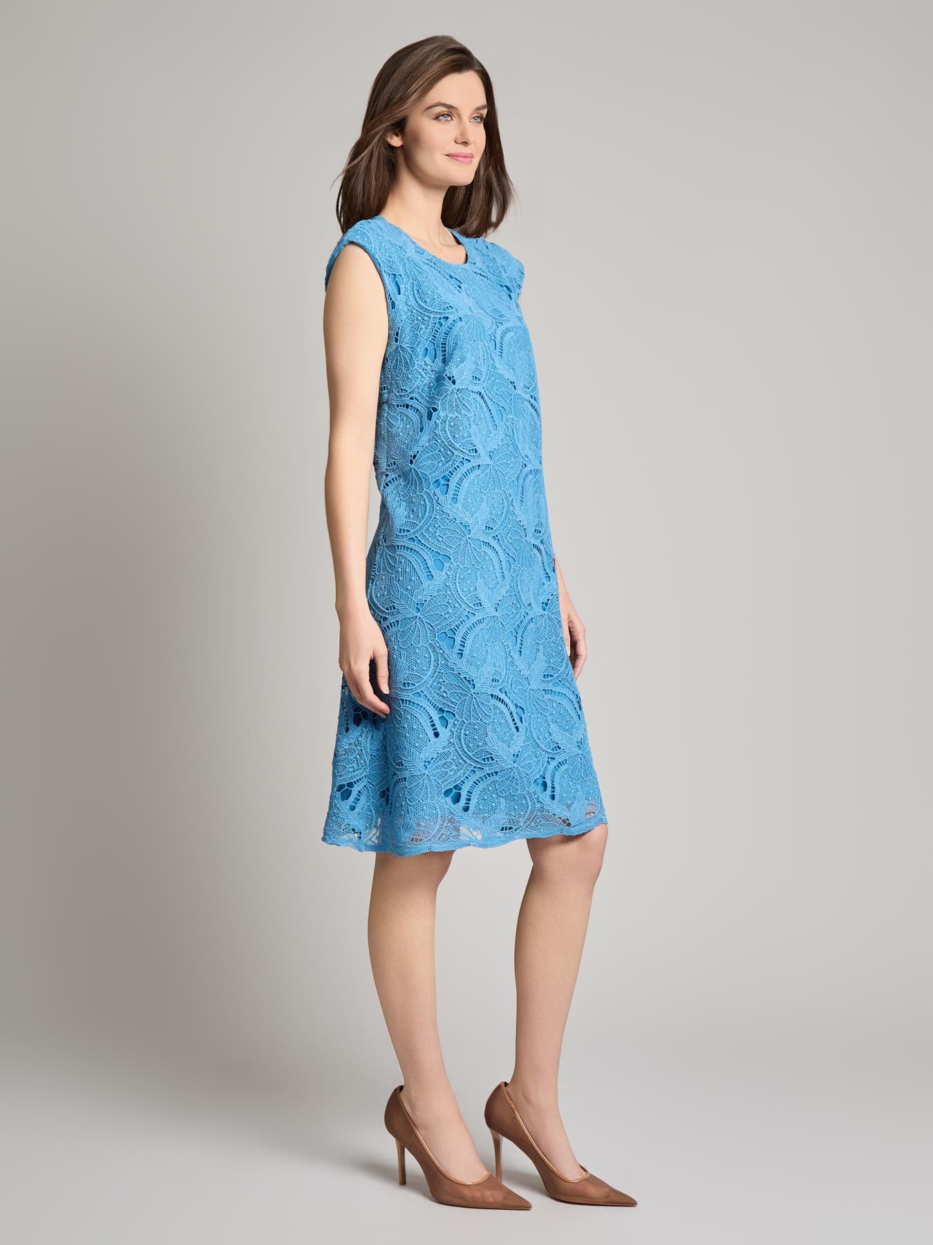 Cap Sleeve Lace Sheath Dress