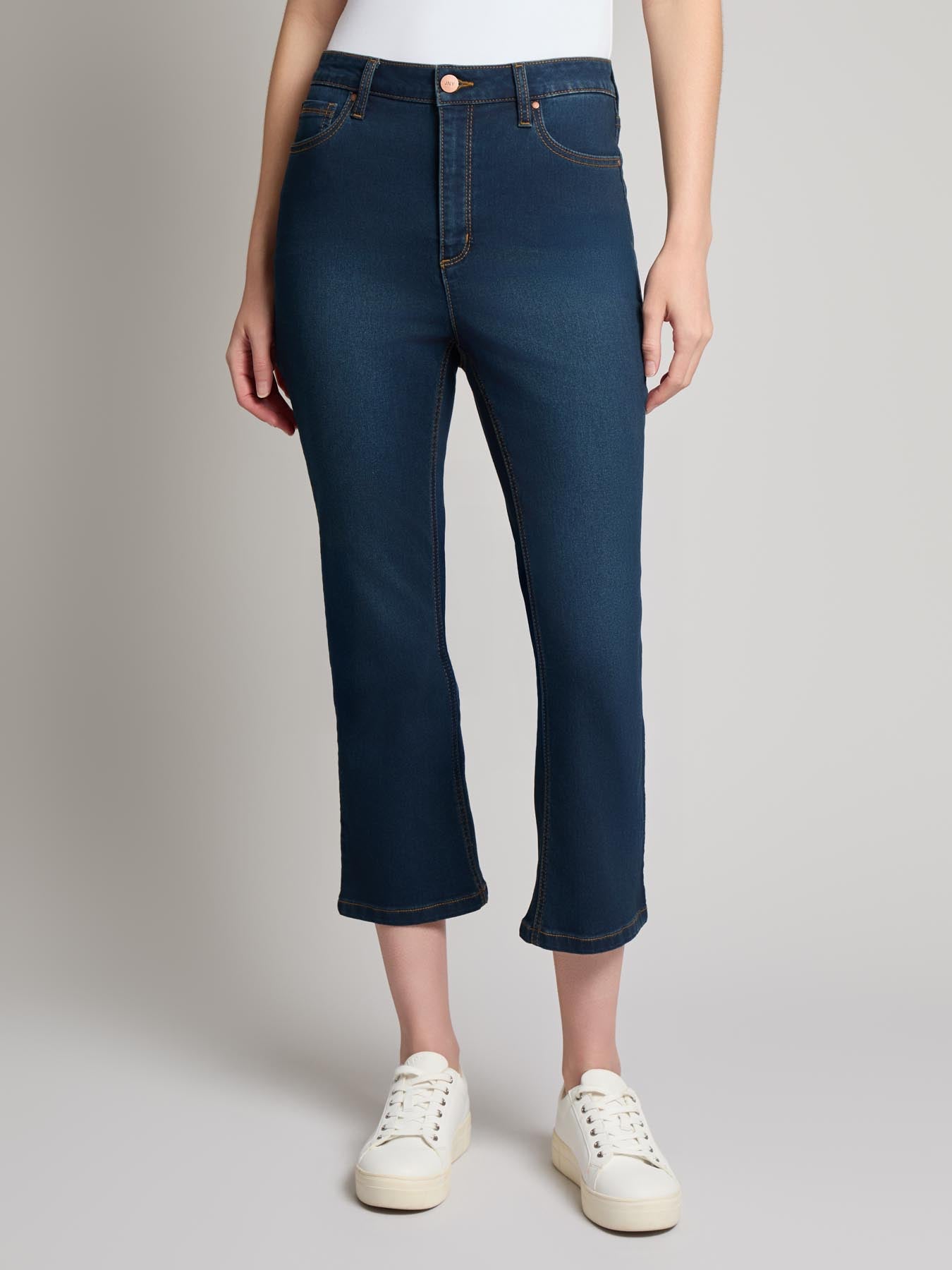 Petite Lexington High Rise Cropped Kick Flare Jeans