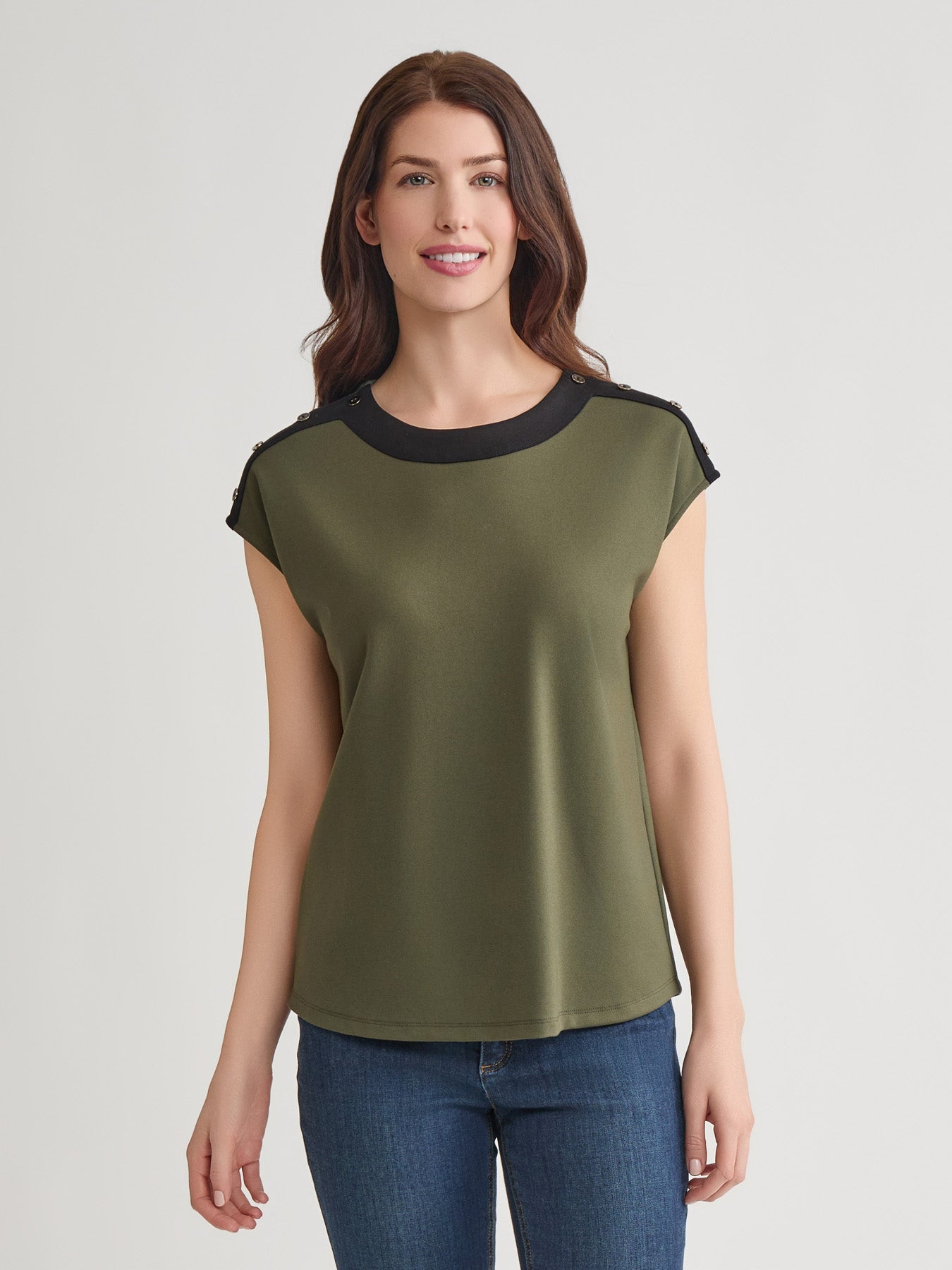 Drop Shoulder Top, Serenity Knit
