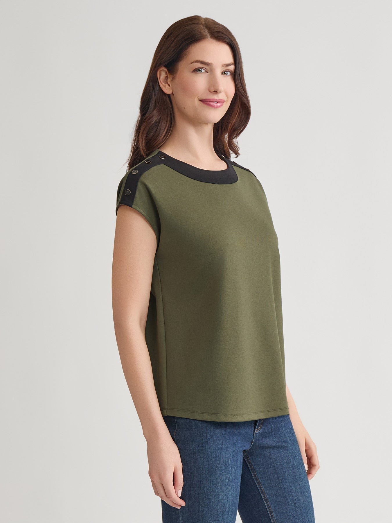 Drop Shoulder Top, Serenity Knit