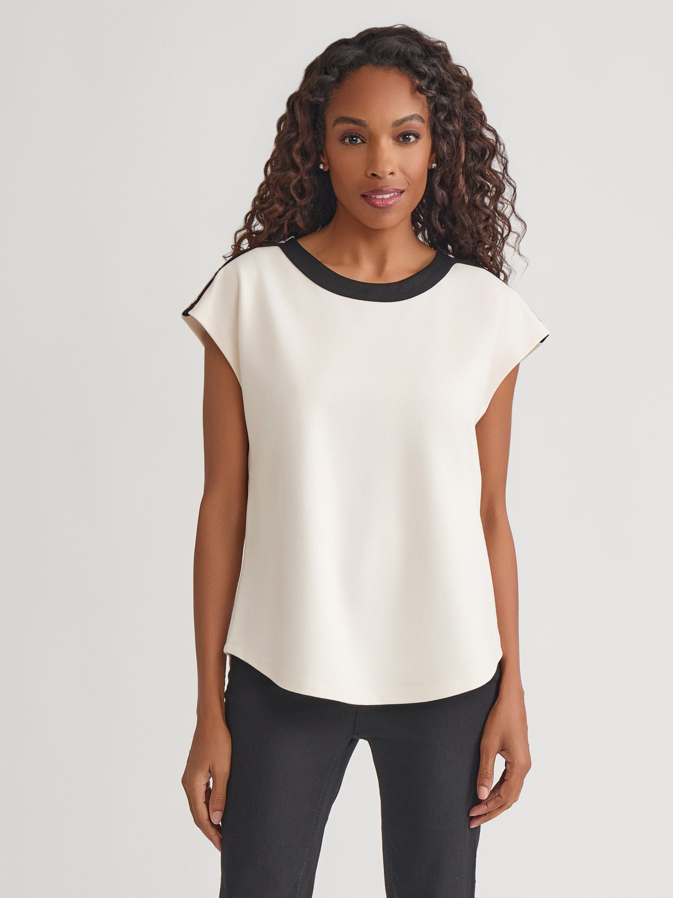 Drop Shoulder Top, Serenity Knit