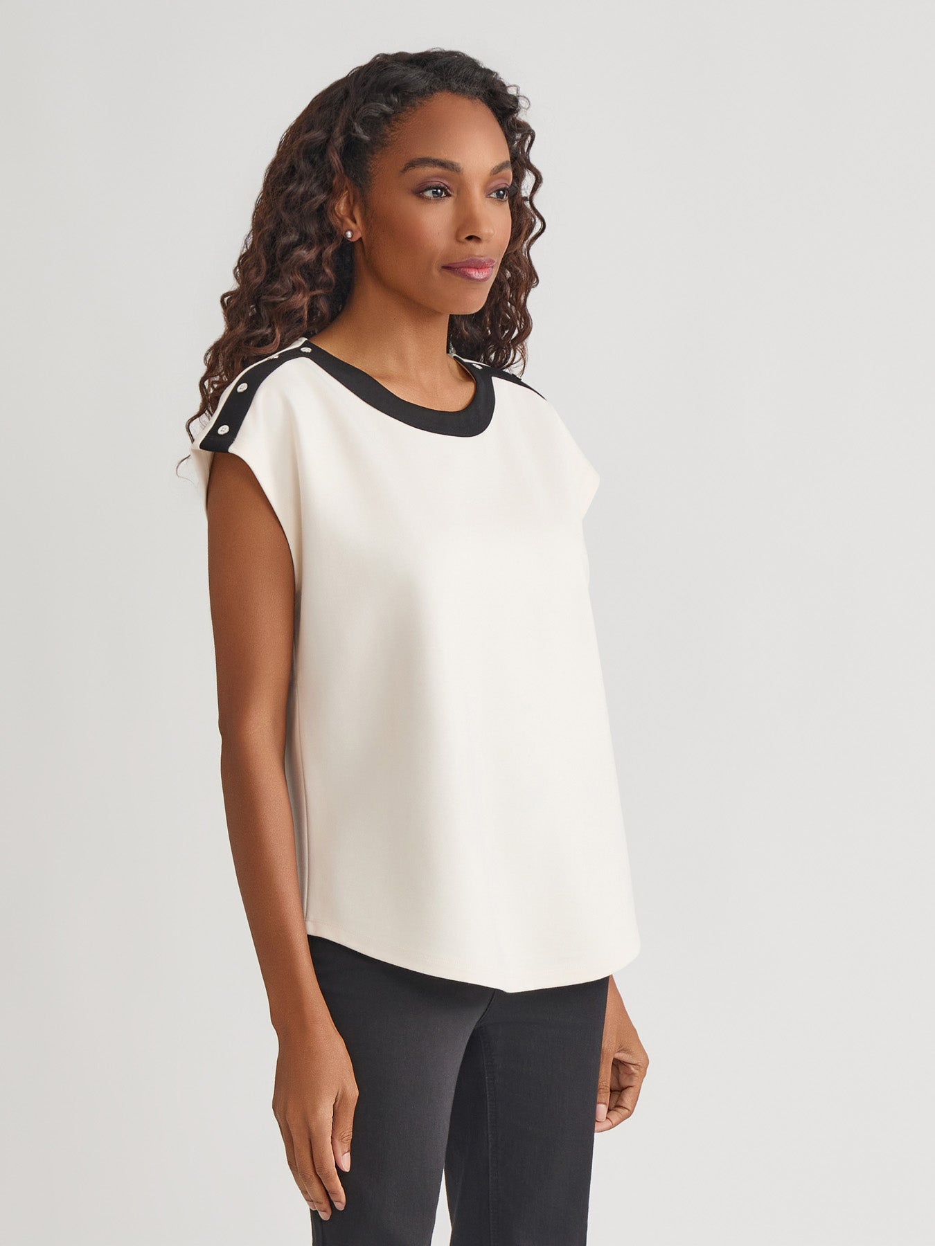 Drop Shoulder Top, Serenity Knit
