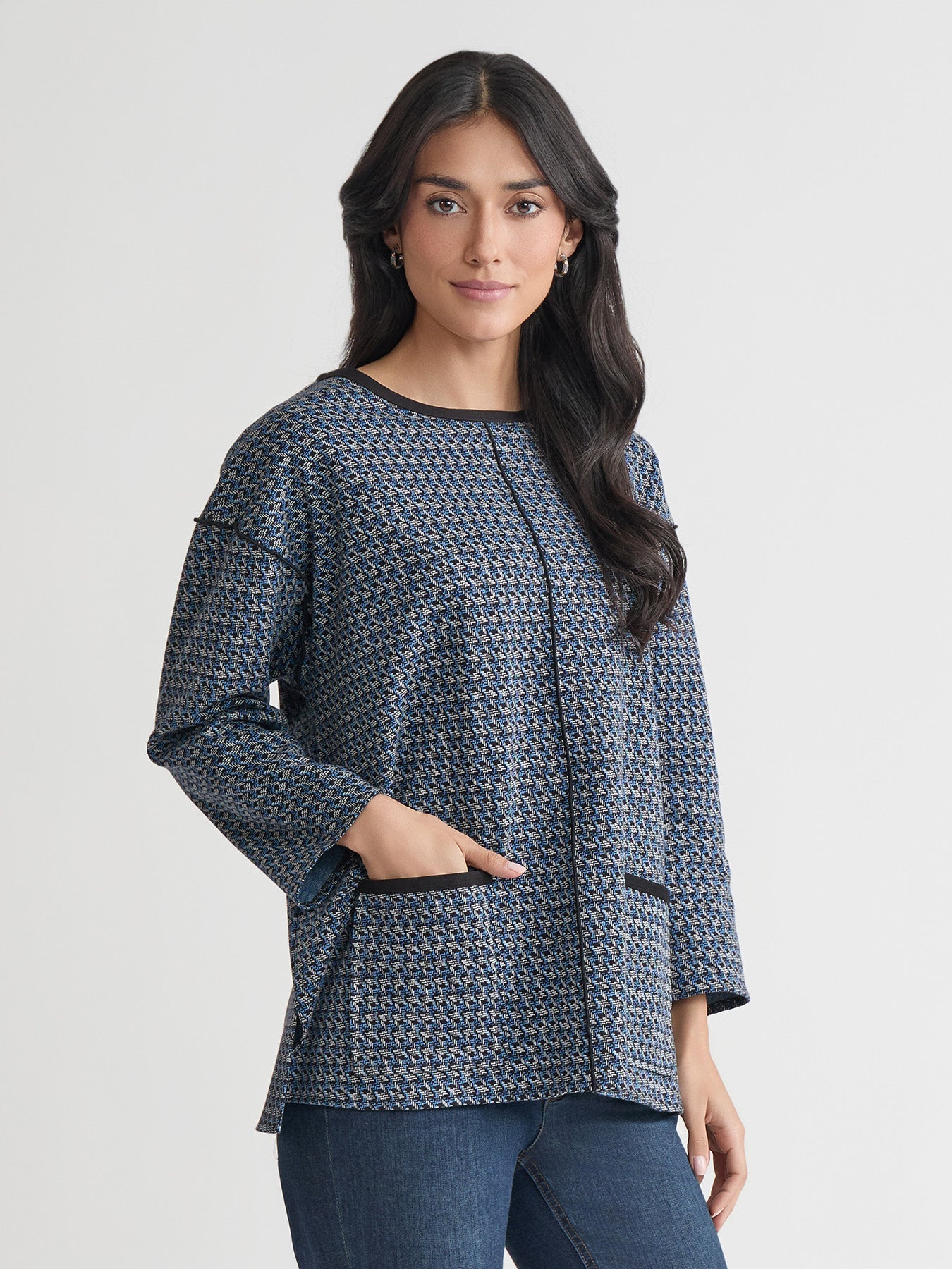 Binding Edge Top, Serenity Knit