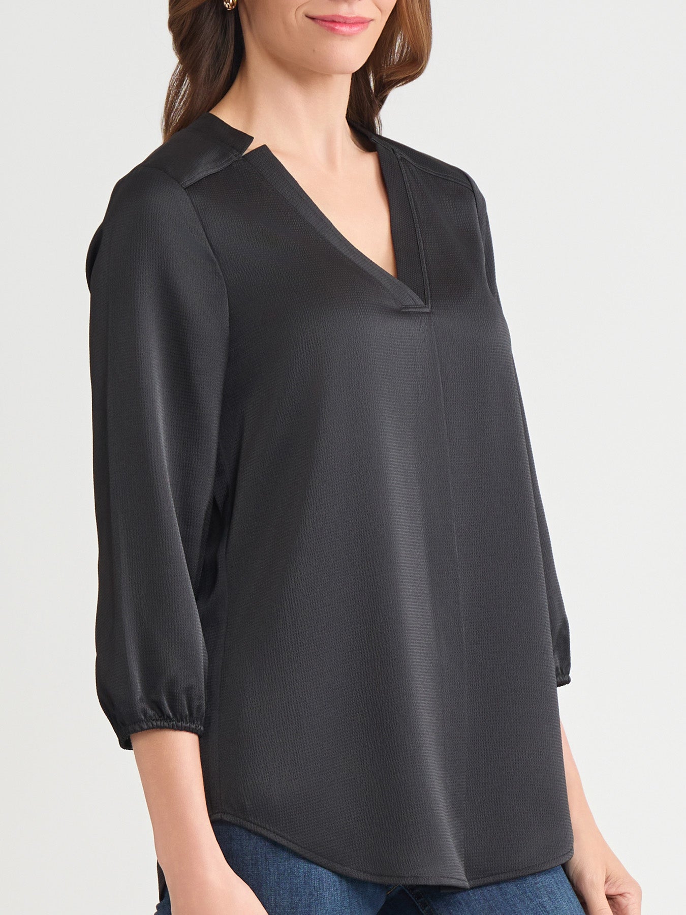 Kelly Blouse, Hammered Satin