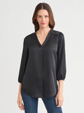 Kelly Blouse, Hammered Satin