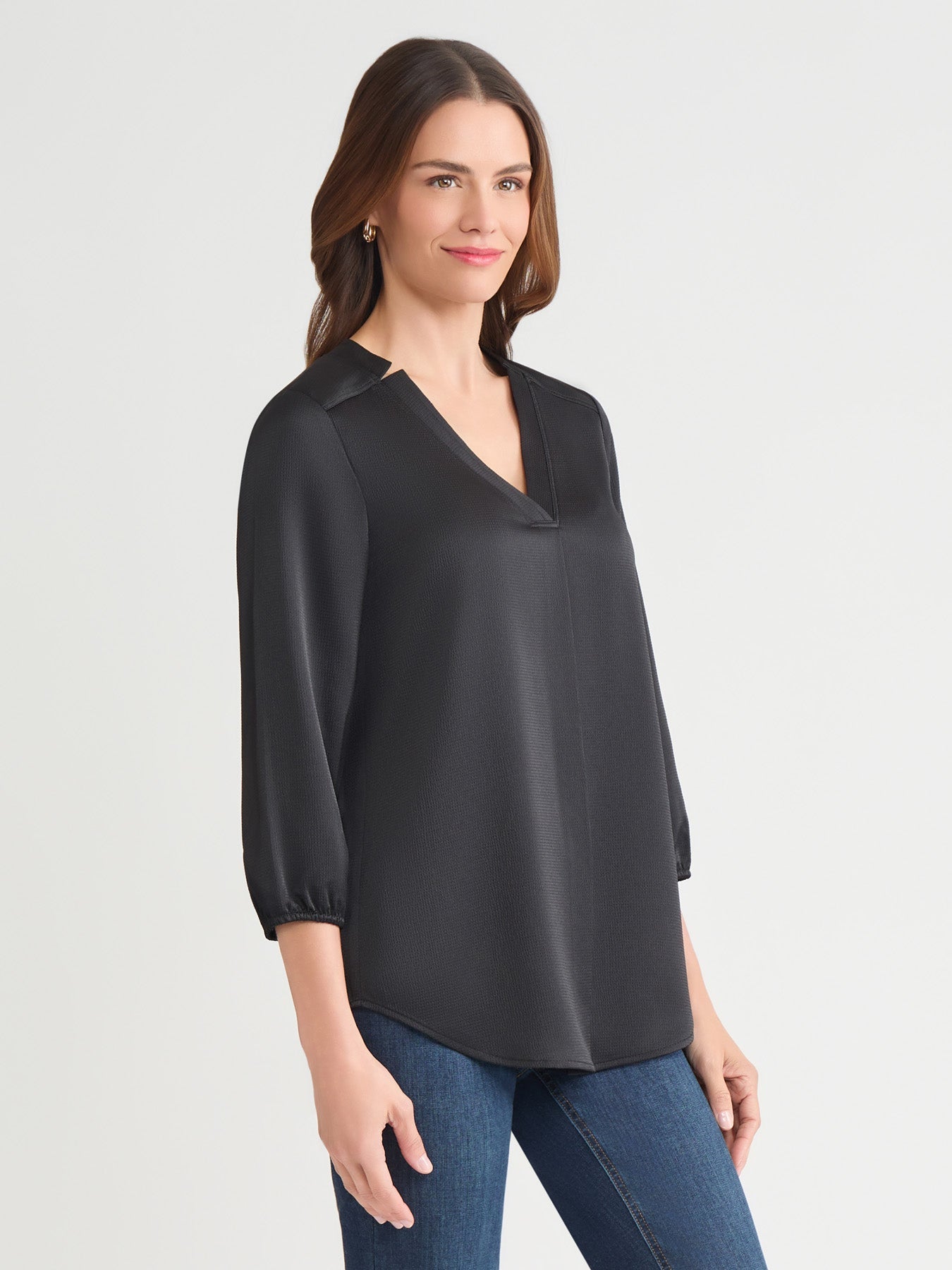 Kelly Blouse, Hammered Satin