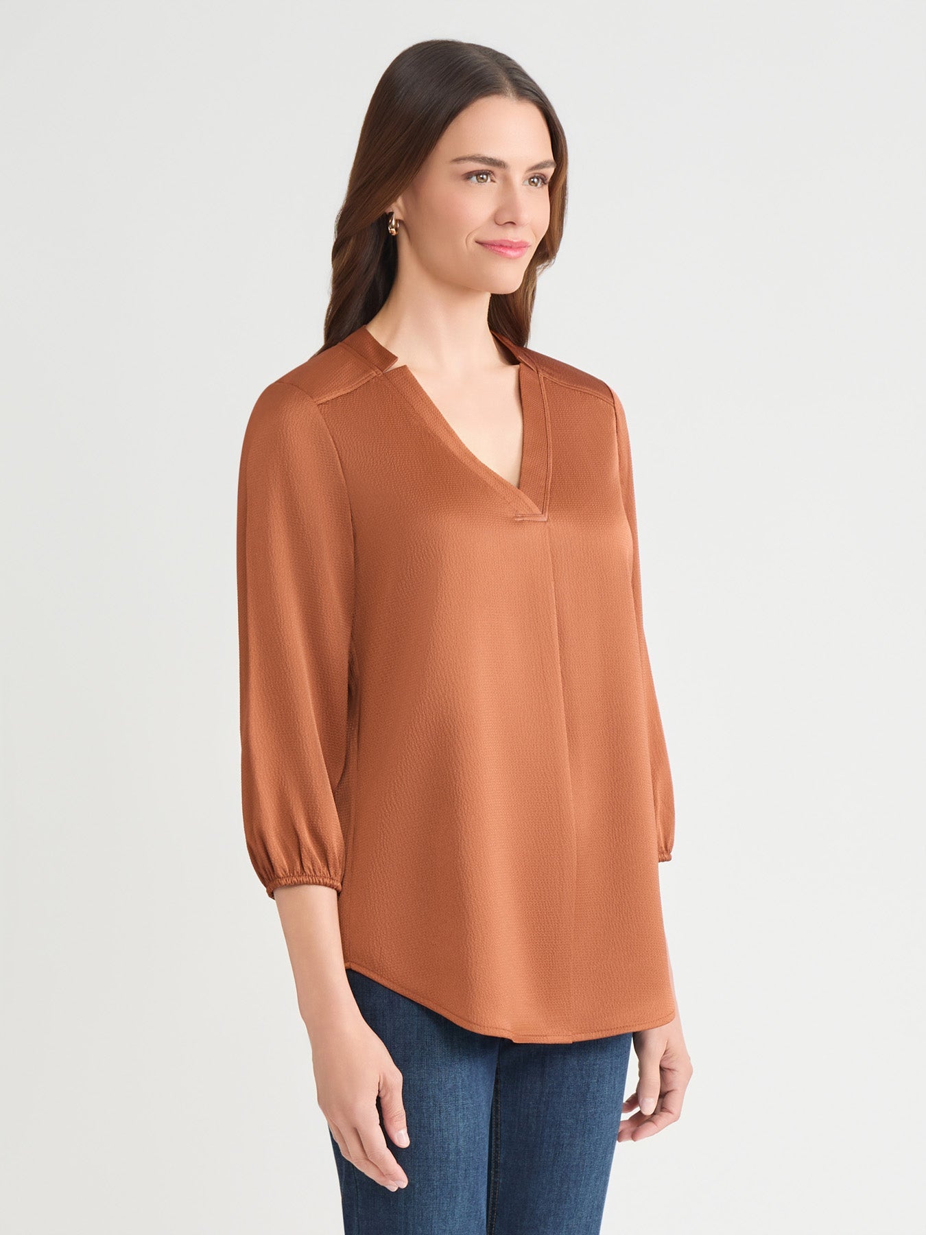 Kelly Blouse, Hammered Satin