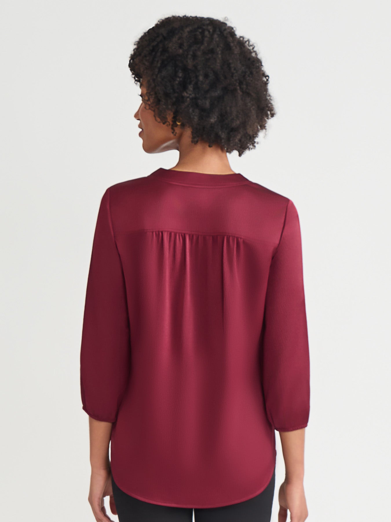 Kelly Blouse, Hammered Satin