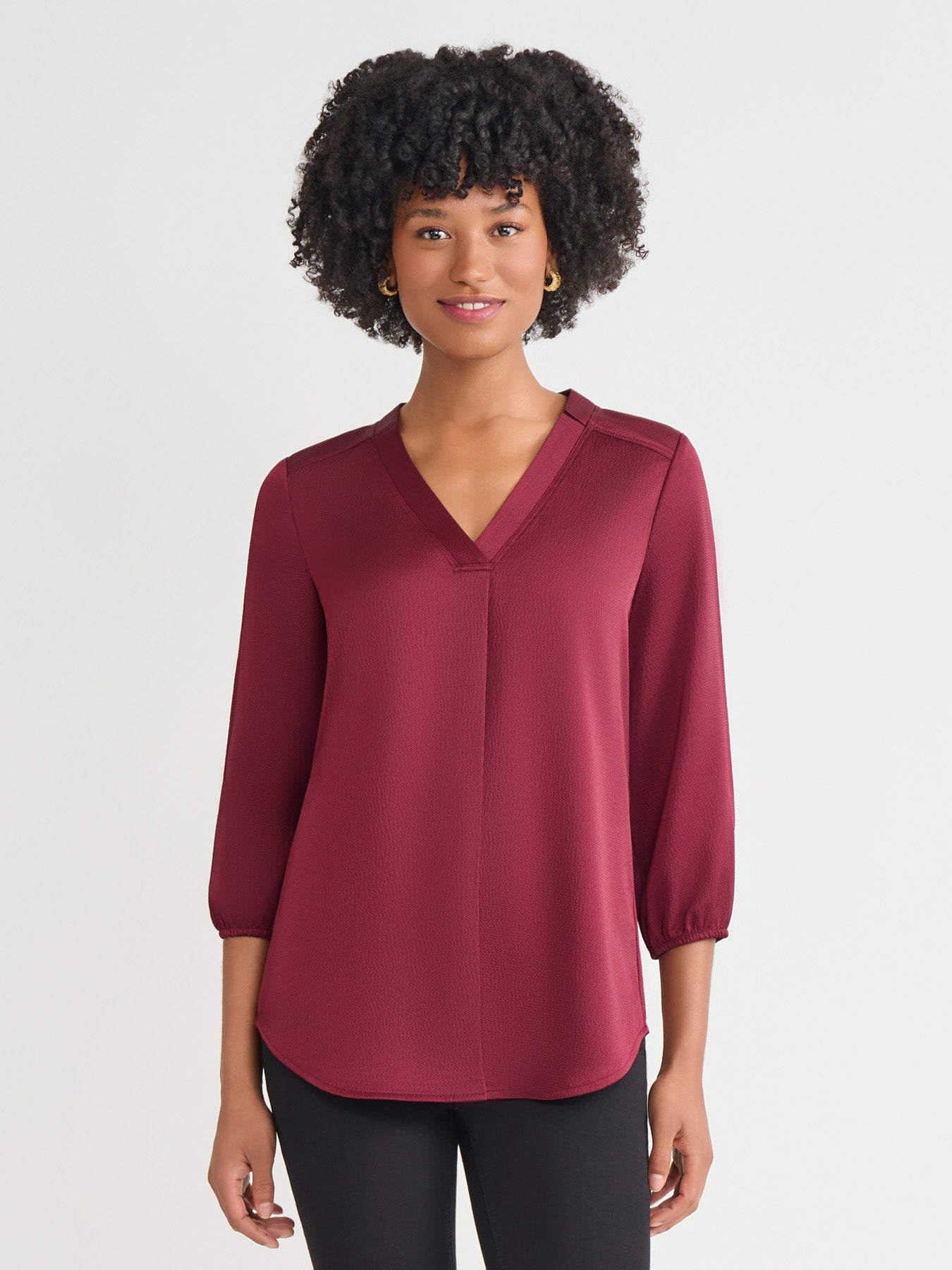 Kelly Blouse, Hammered Satin