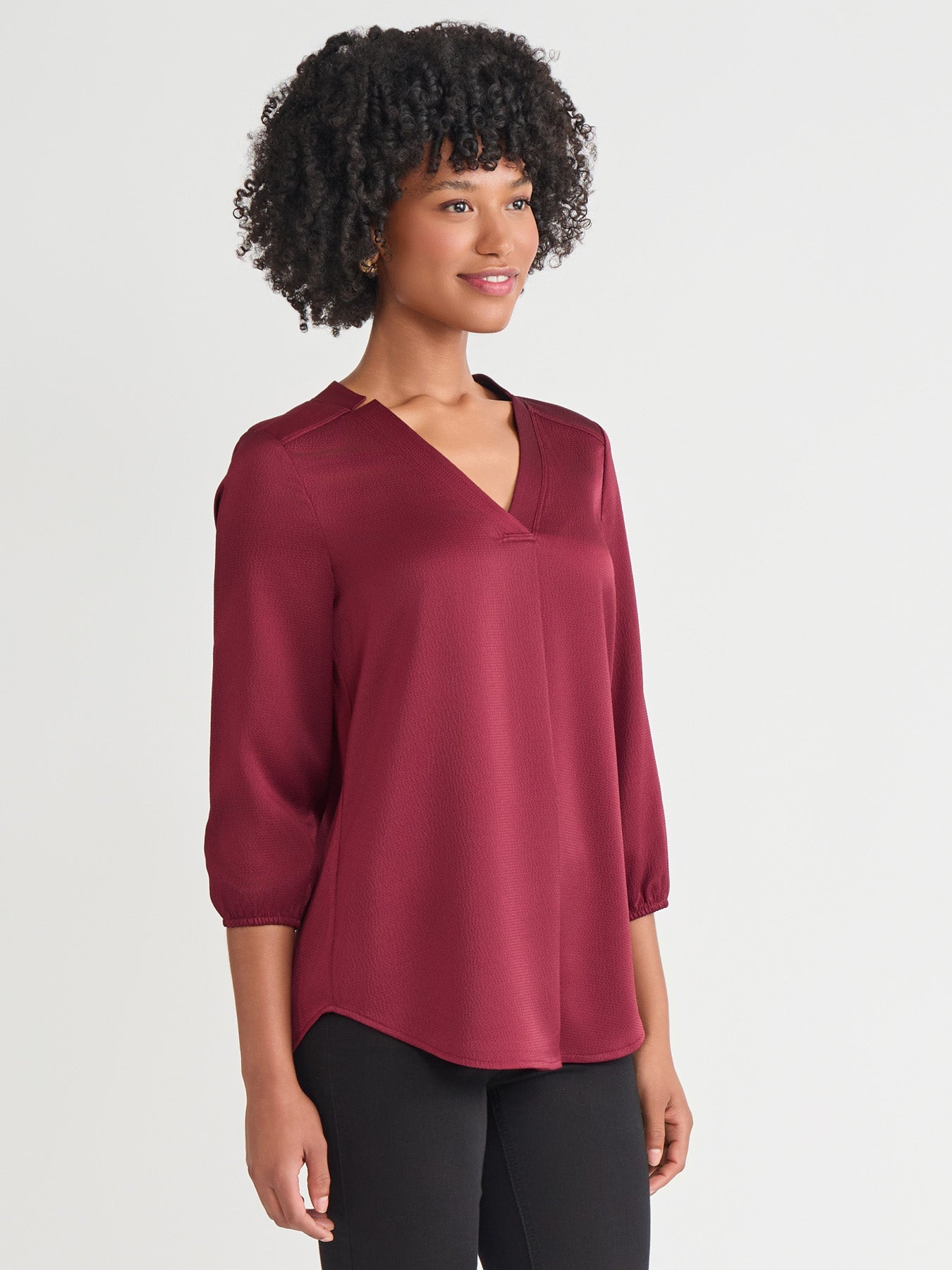 Kelly Blouse, Hammered Satin