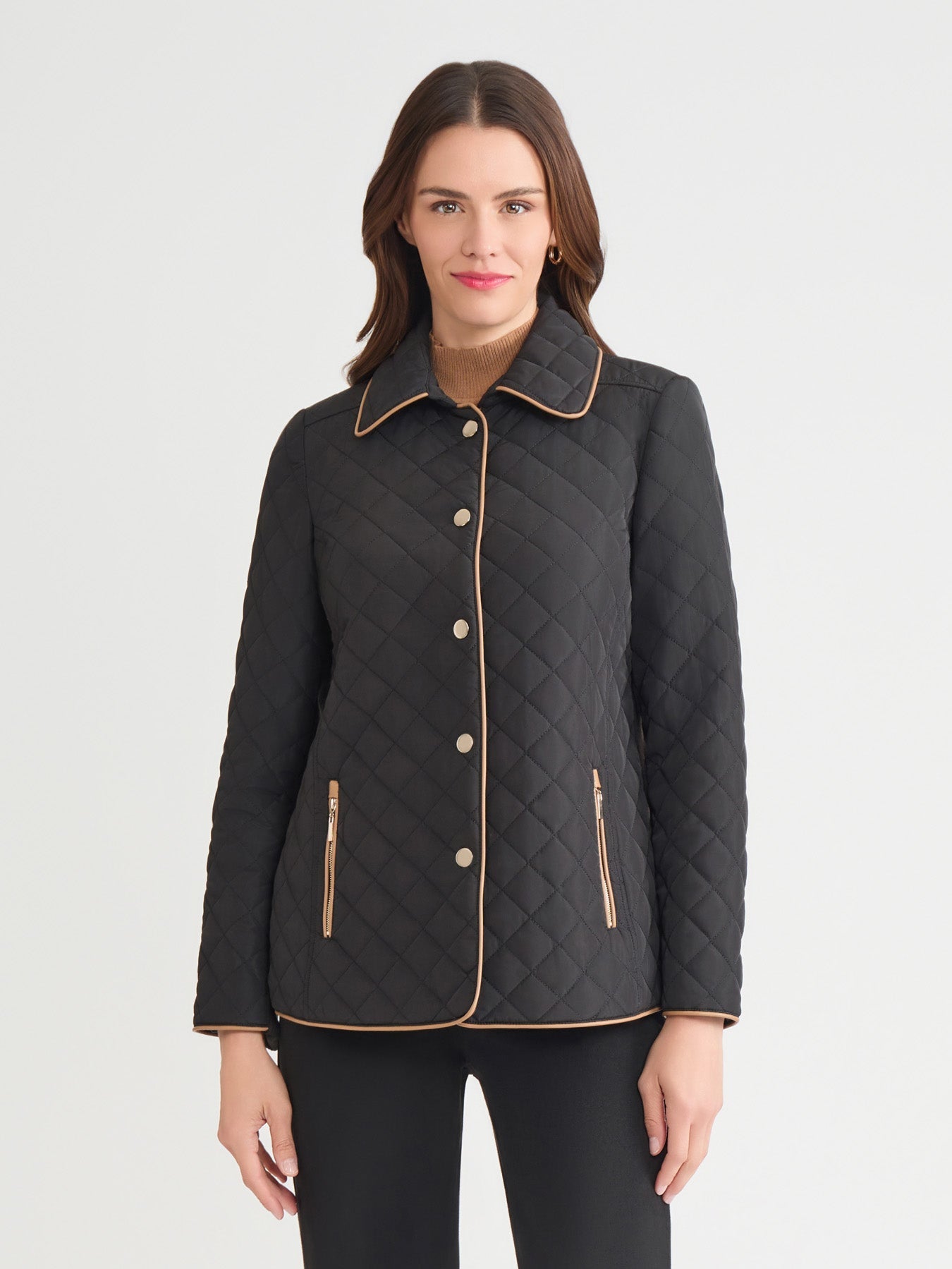 Five-Button Quilted Jacket