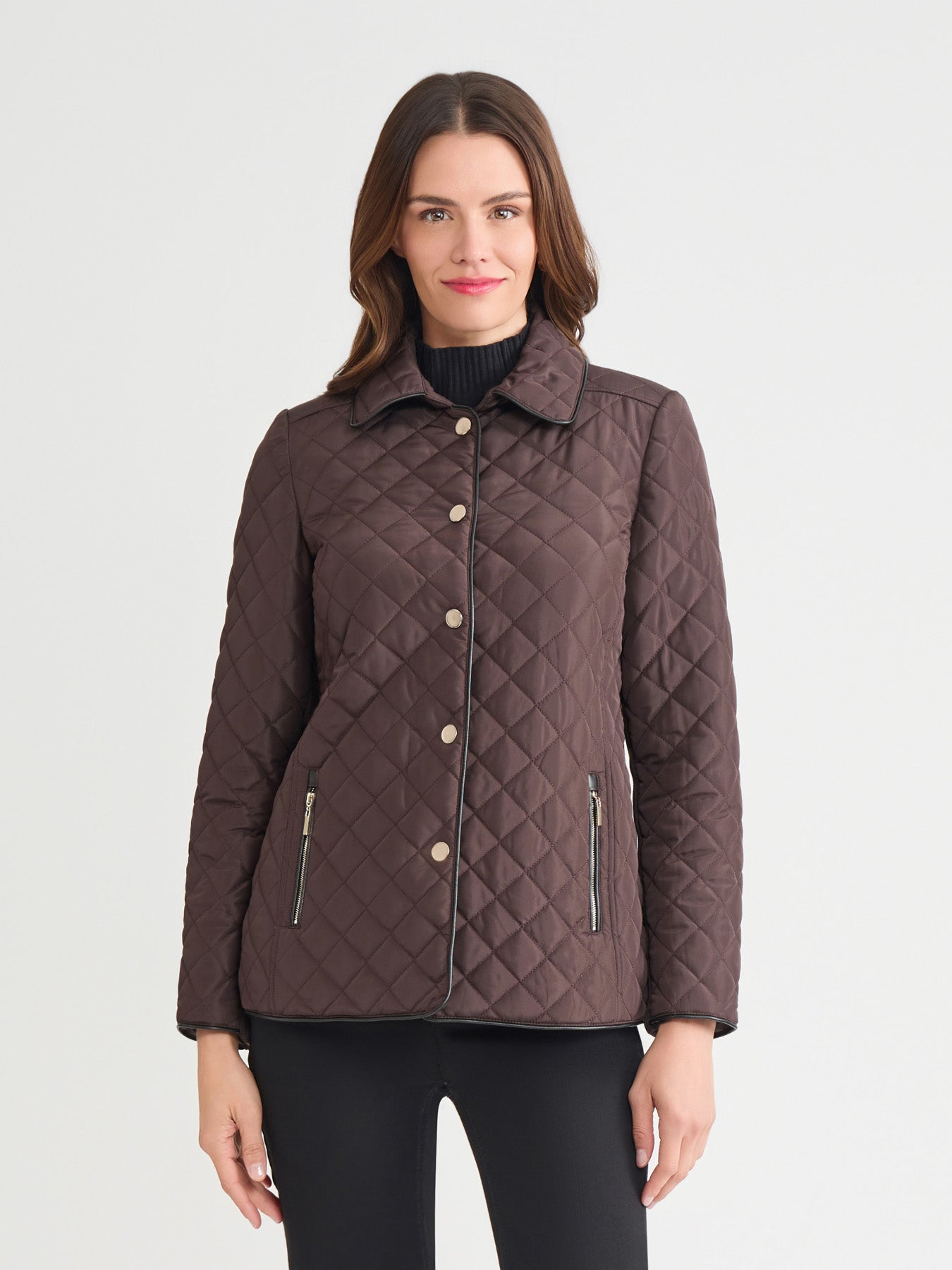 Five-Button Quilted Jacket