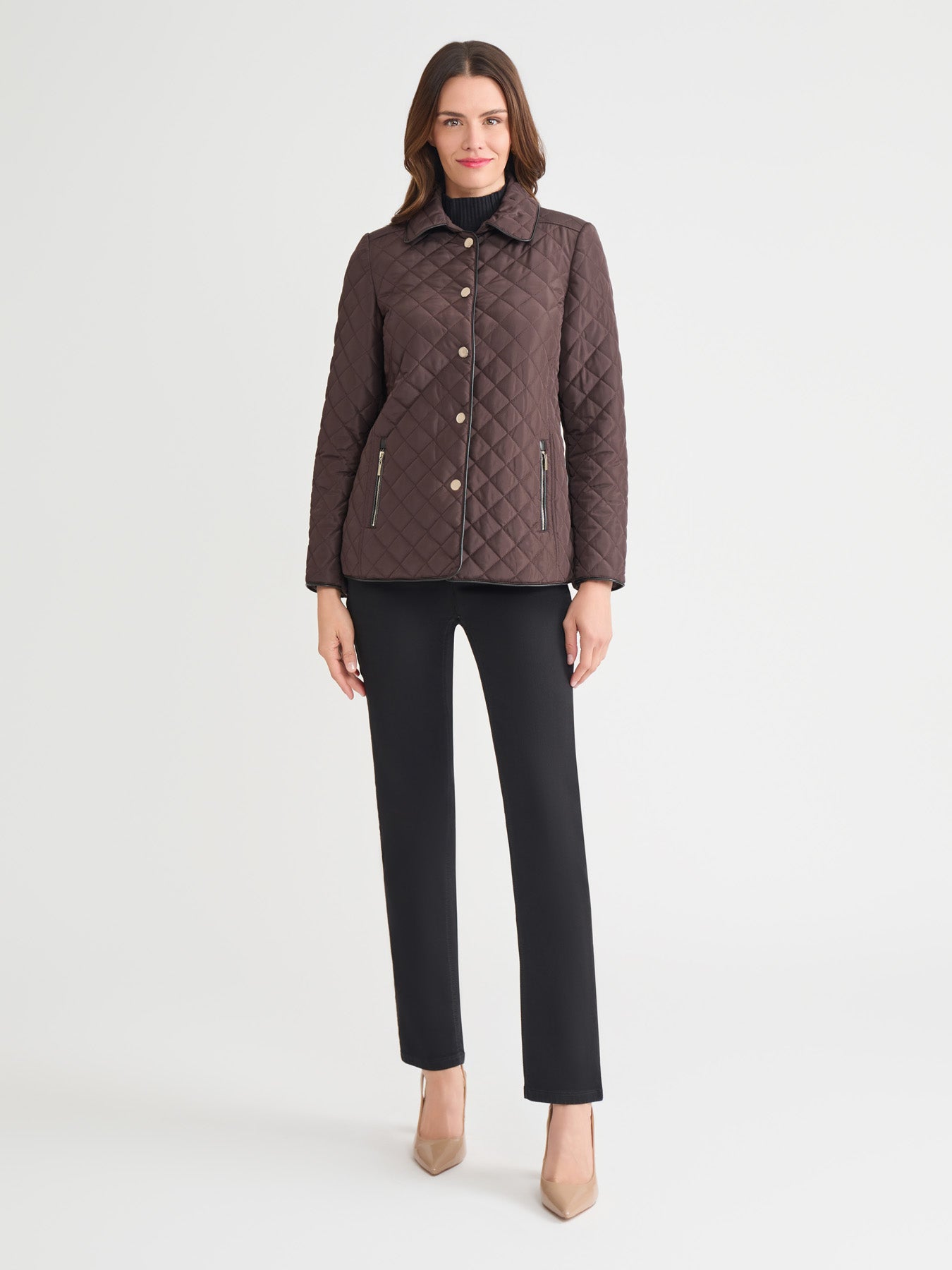 Five-Button Quilted Jacket