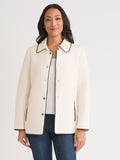 Petite Quilted Snap Front Jacket