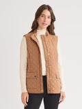 Zip-Front Quilted Vest