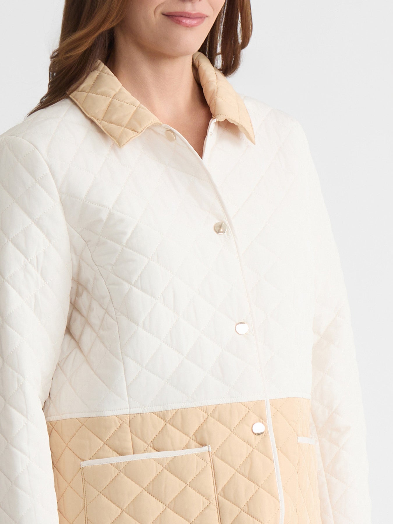 Colorblock Quilted Jacket