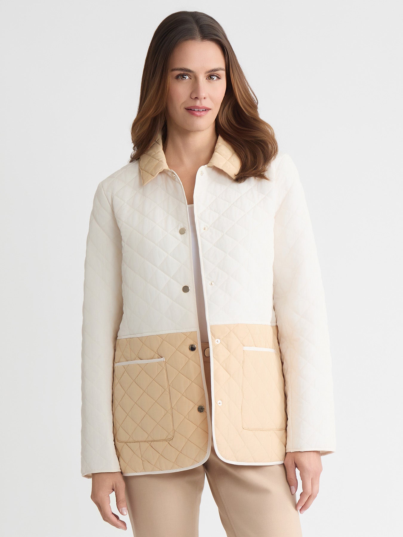 Colorblock Quilted Jacket