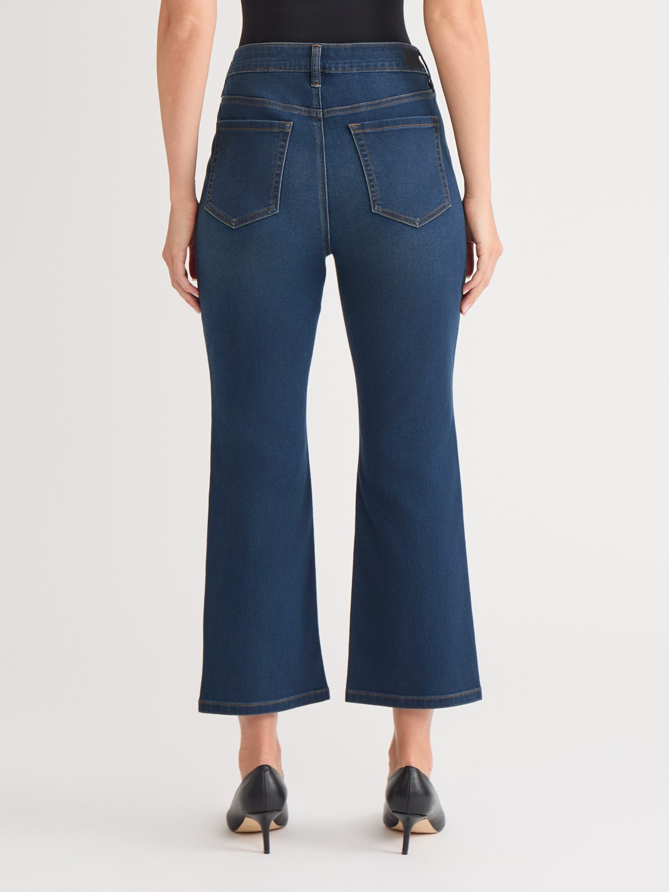 Petite Lexington Cropped Kick Flare Jeans